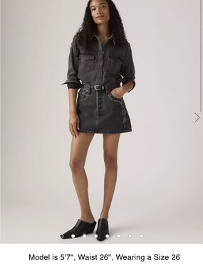 NWT Levi's Icon Medium Wash Denim Skirt